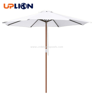 Uplion Market Street Beach Sun Garden Frames Wood Parasol Umbrella
