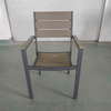 Uplion Garden Furniture Outdoor Restaurant Chairs Patio Plastic Wood Dinging Chair