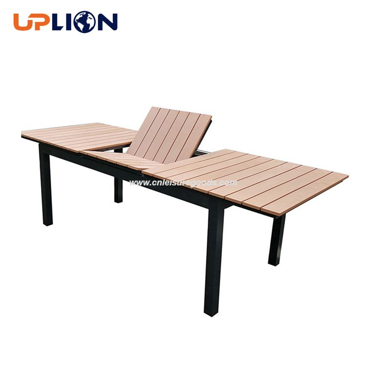 Uplion Plastic Wood Outdoor Furniture Extension Table