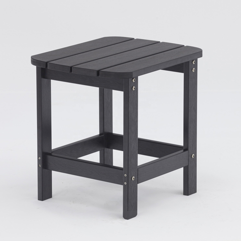 Uplion modern black garden patio Side Table plastic wood small modern corner table