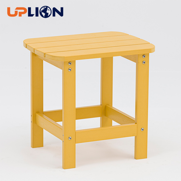 Uplion modern Outdoor Side Table garden deck small plastic wood dining corner table
