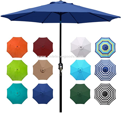 Uplion 10 Ft Big Waterproof Garden Market Table Umbrella Sunshade Umbrella for Outdoor Balcony Patio