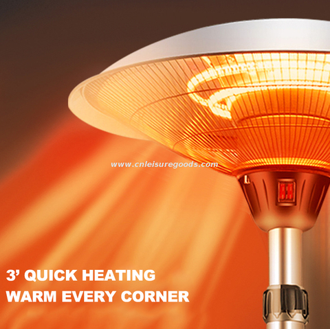Modern Style Outdoor Electric Heater Stand Patio Heater outside Elegant Waterproof Garden Patio Heaters