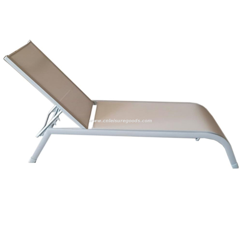 Uplion High Quality Garden Poolside Outdoor Beach Sunbed Adjustable Aluminum Sun Lounger
