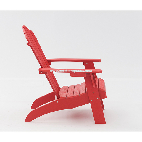 UPLION wholesale factory furniture garden beach KD plastic folding outdoor adirondack chair in wood chairs