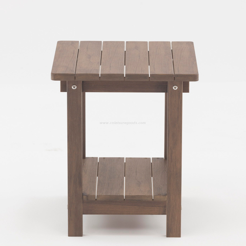 Uplion Outdoor Furniture Aluminum Plastic Wood Chair Garden Stacking Restaurant Chair