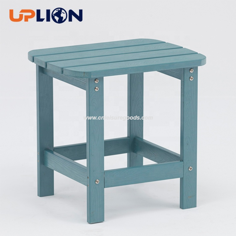 Uplion outdoor modern garden patio durable plastic wood small corner side coffee table
