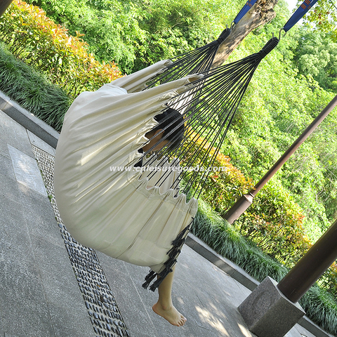 Uplion Outdoor Ploy Cotton Hammock Camping Swing Chair Folding Garden Hanging Hammock