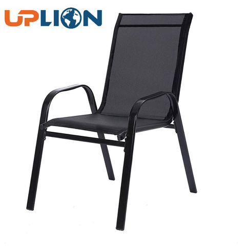 Uplion Wholesale Textile Chair Fabric Stainless Steel Frame Mesh Outdoor Furniture Garden Chair