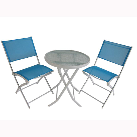 Uplion Garden Furniture Uplion Outdoor steel and fabric sling Garden folding chair