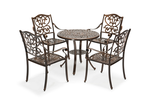 Uplion patio courtyard Simple and luxurious cast aluminum table and chair furniture set