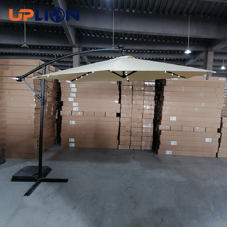 ¿Qué es un paraguas de luz LED solar?