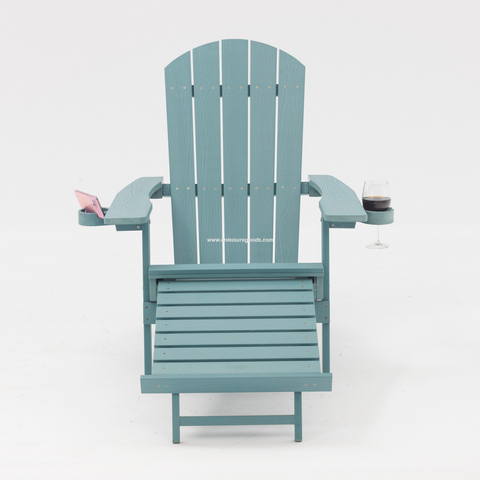 Uplion Wholesale Plastic Wood Adirondack Chair with and Cup Holder for Garden Backyard