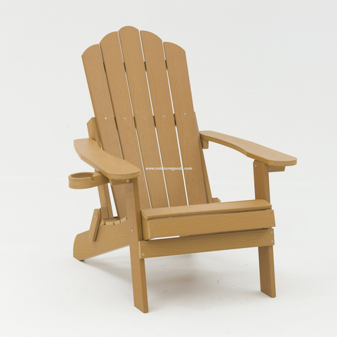 Uplion Patio Lawn Outdoor Weather Resistant Garden, Backyard deck plastic wood Folding Adirondack Chair