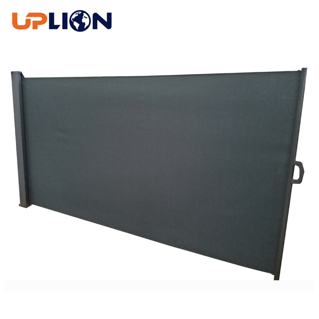 Uplion Outdoor Patio Retractable Awning Sunshade Screen Polyester Metal Garden Side Awning