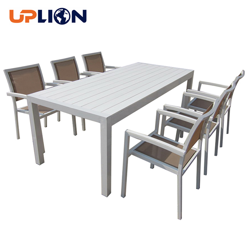 Outdoor plastic wood table and chair set