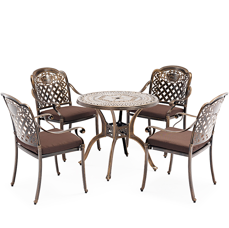 Features of outdoor cast aluminum leisure tables and chairs