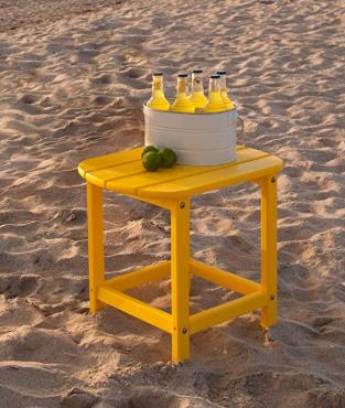 Outdoor plastic wood table