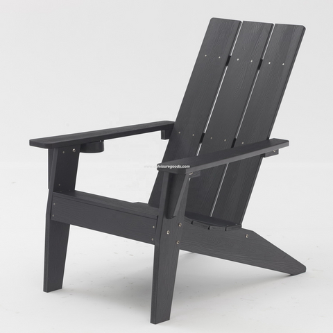 Uplion Hips Plastic Wood Outdoor Patio Adirondack Chair With 3pcs Back