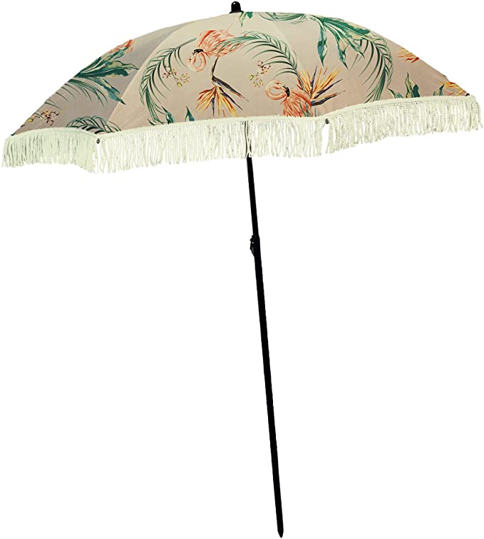 Fashion Vintage Print Beach Sun Umbrella