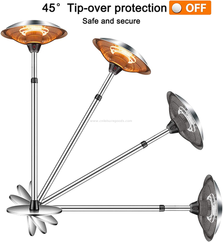 Outdoor Stand Electric Heater Infrared Waterproof Garden Use Patio Heater