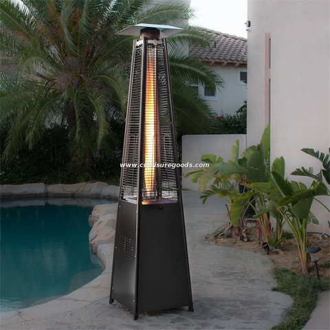 Uplion Outdoor Gas Heater with Wheels Pyramid Propane Patio Heater for Garden