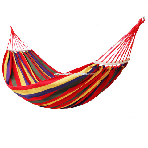 Uplion Portable Macrame Outdoor& Indoor Hammock Swing Chair Wood Strip Camping Hammocks