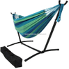 Uplion Double Hammock With Steel Stand 2 Person Adjustable Hammock Bed Storage Carrying Case Included Camping Hammock With Stand