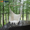 Uplion Outdoor Handmade Cotton Hammock With Tassel Camping Hammock Chair With Pillow Hanging Hammocks