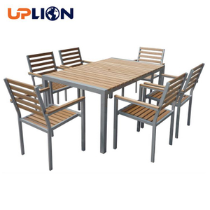 Uplion Luxury 6 Seats Dining Table Set Garden Furniture Set Patio Dining Table And Chairs Set