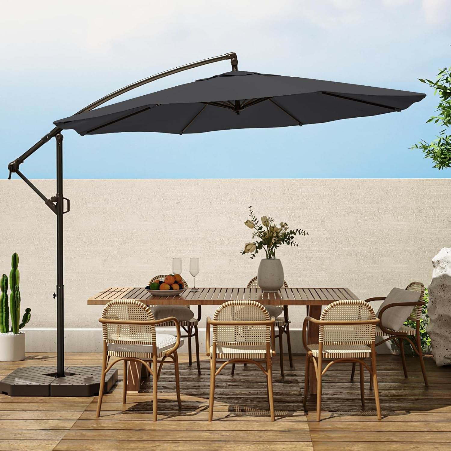 Garden umbrella product with serial number