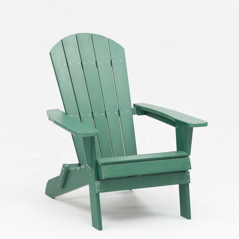 Uplion Plastic Folding Adirondack Chair KD Peacock Assembly Armchair Outdoor Patio Garden Leisure Chair