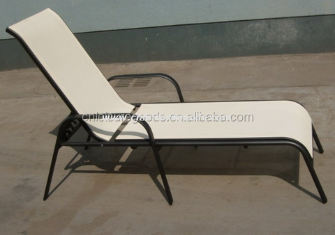Uplion Classic Outdoor Chair Popular Stacking Outdoor Pool Metal Sunbed