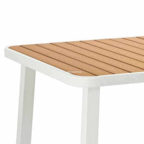 Uplion Best Deals Patio Garden Furniture Plastic Wood Aluminum Table And Chair