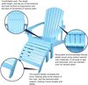 Uplion Kd Weather Resistant For Patio Deck Garden, Backyard & Lawn Furniture Easy Maintenance & Classic Adirondack Chair