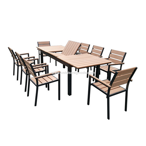 Uplion Plastic Wood Outdoor Furniture Extension Table