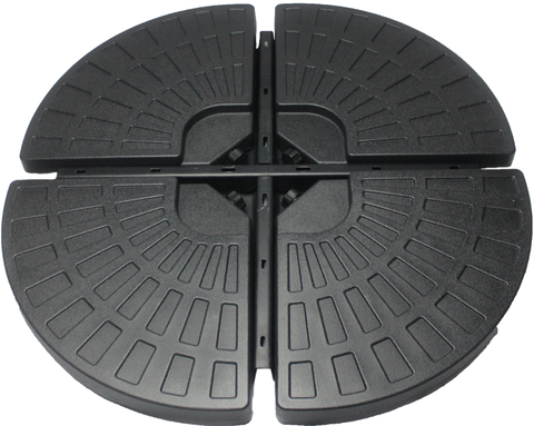 Uplion Plastic 4 Piece Outdoor Beach Water Filled Cantilever Patio Parasol Umbrella Base