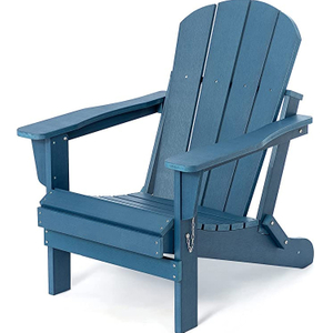 Uplion Waterproof Modern Wood Plastic Garden Patio Beach Classic Chairs Folding Adirondack Chair