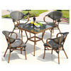 Uplion outdoor coffee shop dining furniture French Bistro tea Table sets