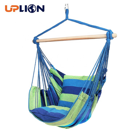 Uplion Hanging Hammock Chair with Soft Comfortable Cushion Indoor Outdoor Hanging Swing Chair