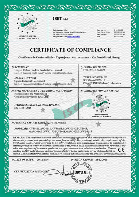 CE Certificate