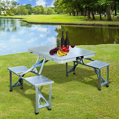 Portable camping picnic folding table and chair set for your outdoor life