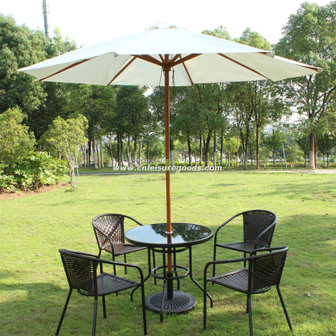 Uplion Market Street Beach Sun Garden Frames Wood Parasol Umbrella