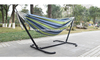 Uplion Portable Outdoor Hammock Swing Double Cotton Hammock With Metal Stand Camping Hammock