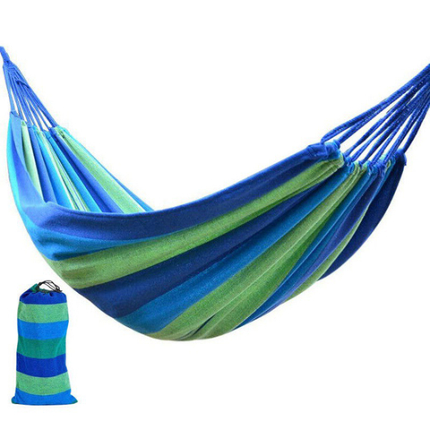 Uplion Popular thicken canvas Hammock Outdoor Colorful Canvas Camping Hammock 2 person portable hammock
