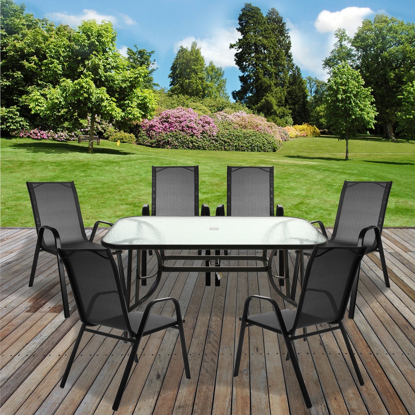 Outdoor Textoline Furniture villa courtyard garden table and chair furniture set