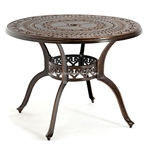 Uplion European Cast Aluminum Outdoor Furniture Garen Patio Cafe Table And Chairs Set