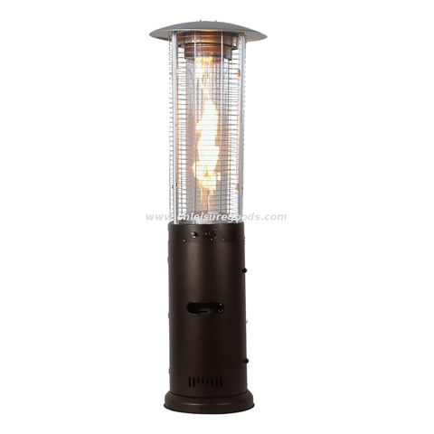 Patio Propane Stainless Steel Large-Wheeled Mainstays Gas Heater Garden Standing Heater