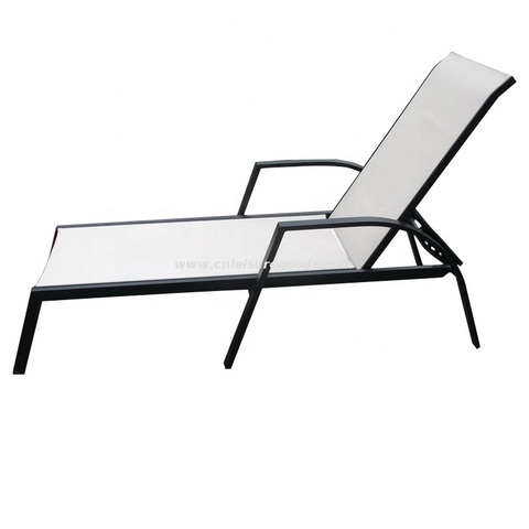 Uplion Outdoor Garden Swimming Pool Aluminum Metal Beach Chairs Sun Bed Chaise Lounger