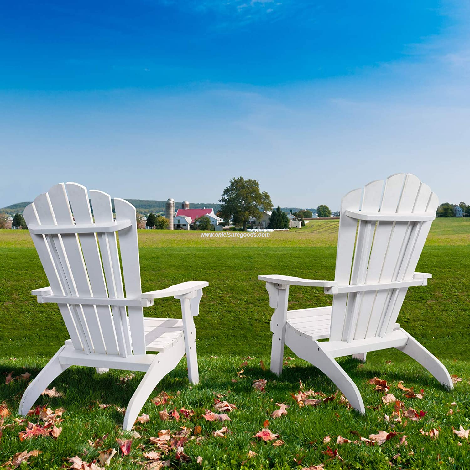Uplion Factory Price Waterproof Folding Plastic Garden Patio Recycled Adirondack Chair Outdoor